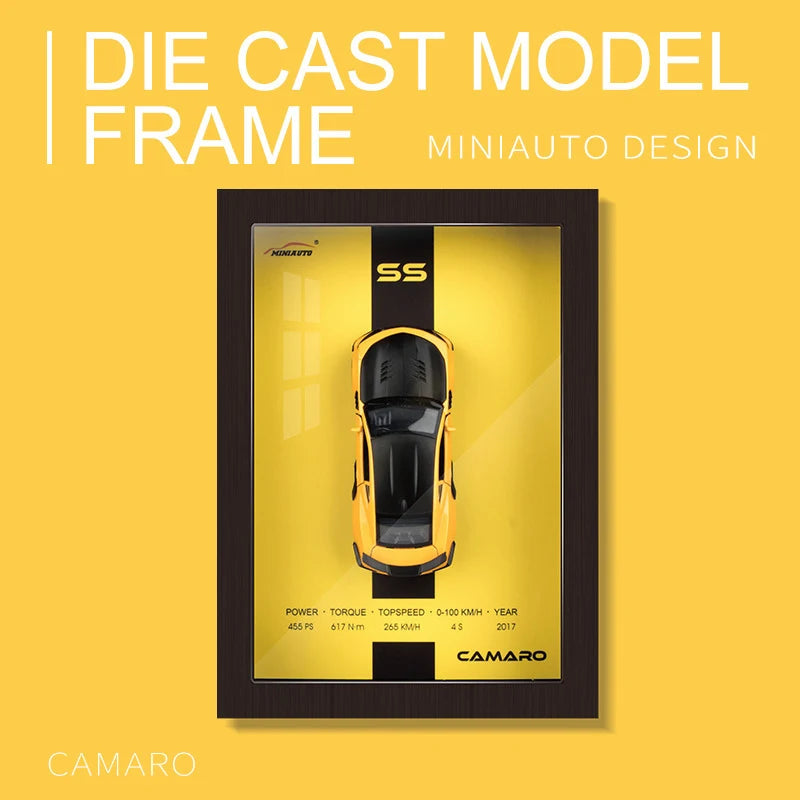 Collector’s 3D Car Frame – Wall Display with Realistic Diecast Model