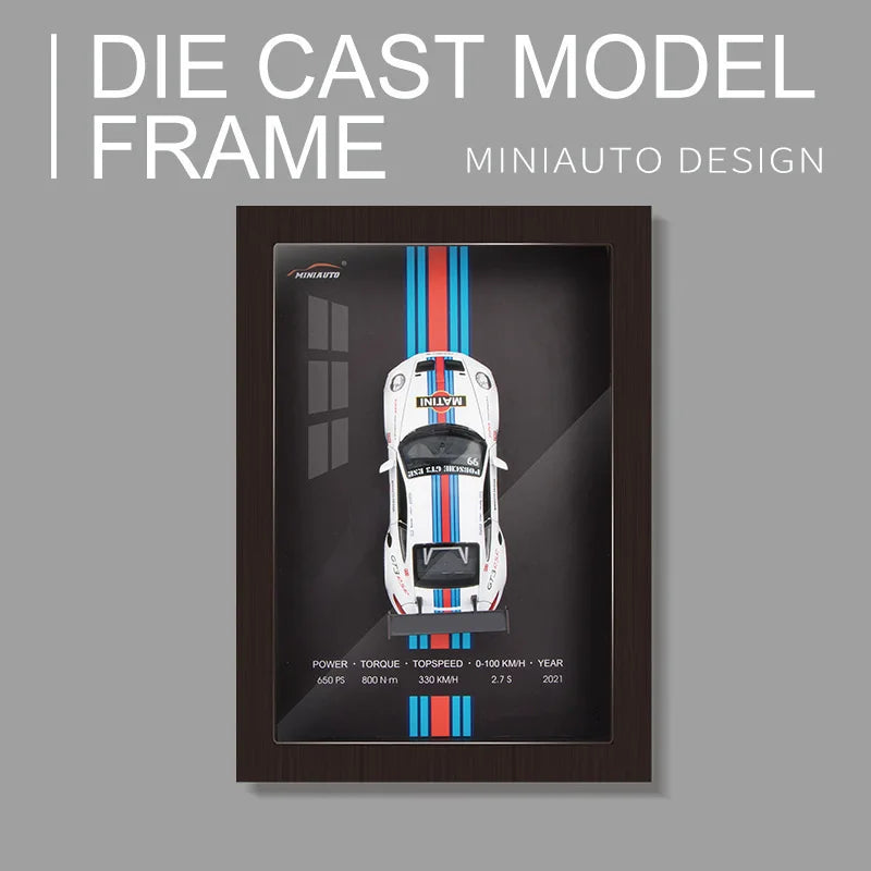 Collector’s 3D Car Frame – Wall Display with Realistic Diecast Model