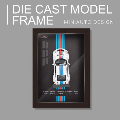 Collector’s 3D Car Frame – Wall Display with Realistic Diecast Model