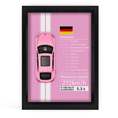 Collector’s 3D Car Frame 2 – Wall Display with Realistic Diecast Model