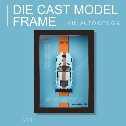 Collector’s 3D Car Frame – Wall Display with Realistic Diecast Model